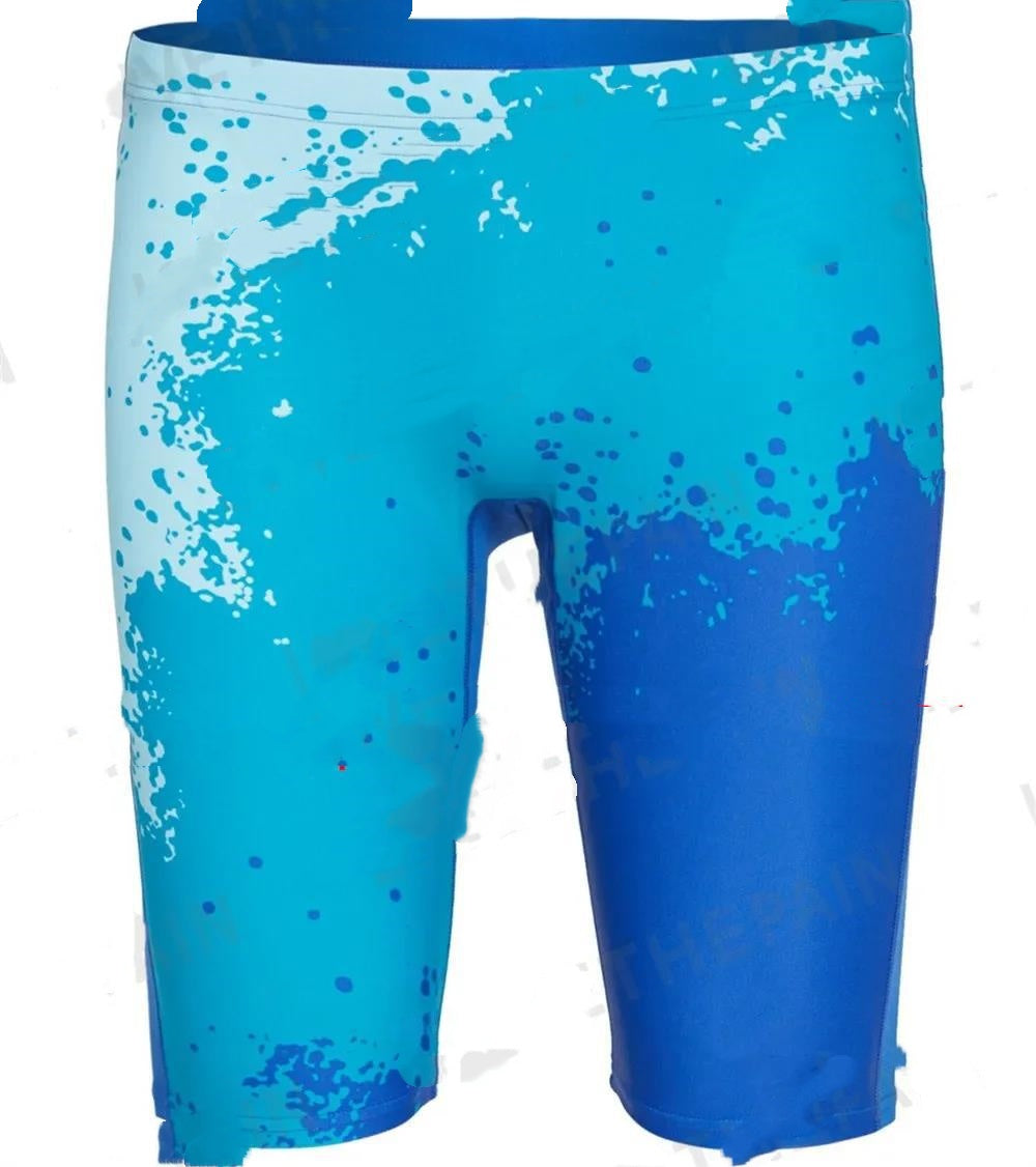 Trunks de natation pour hommes professionnel étanche à séchage rapide Long Sports