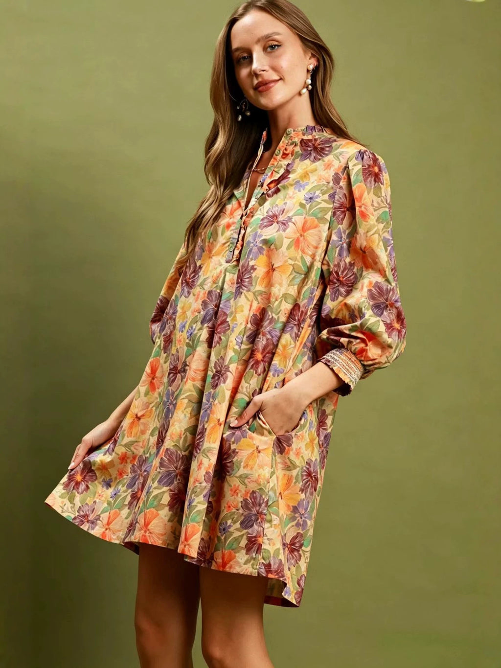 Arrivée d'été Casual & Chic Vintage imprimé floral Robe en vrac