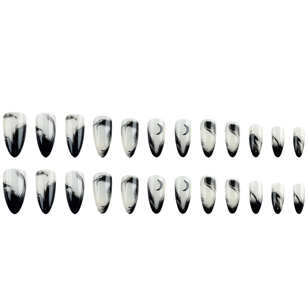 24 pièces de stickers amandes en forme de presse noir gradué acrylique avec Gradua