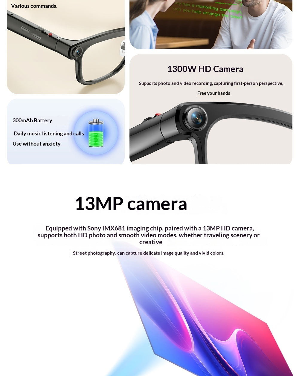 Lunettes intelligentes AI