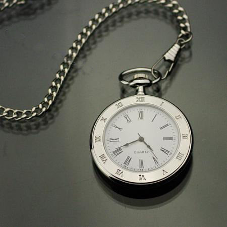 Montre de poche en argent rétro personnalisée