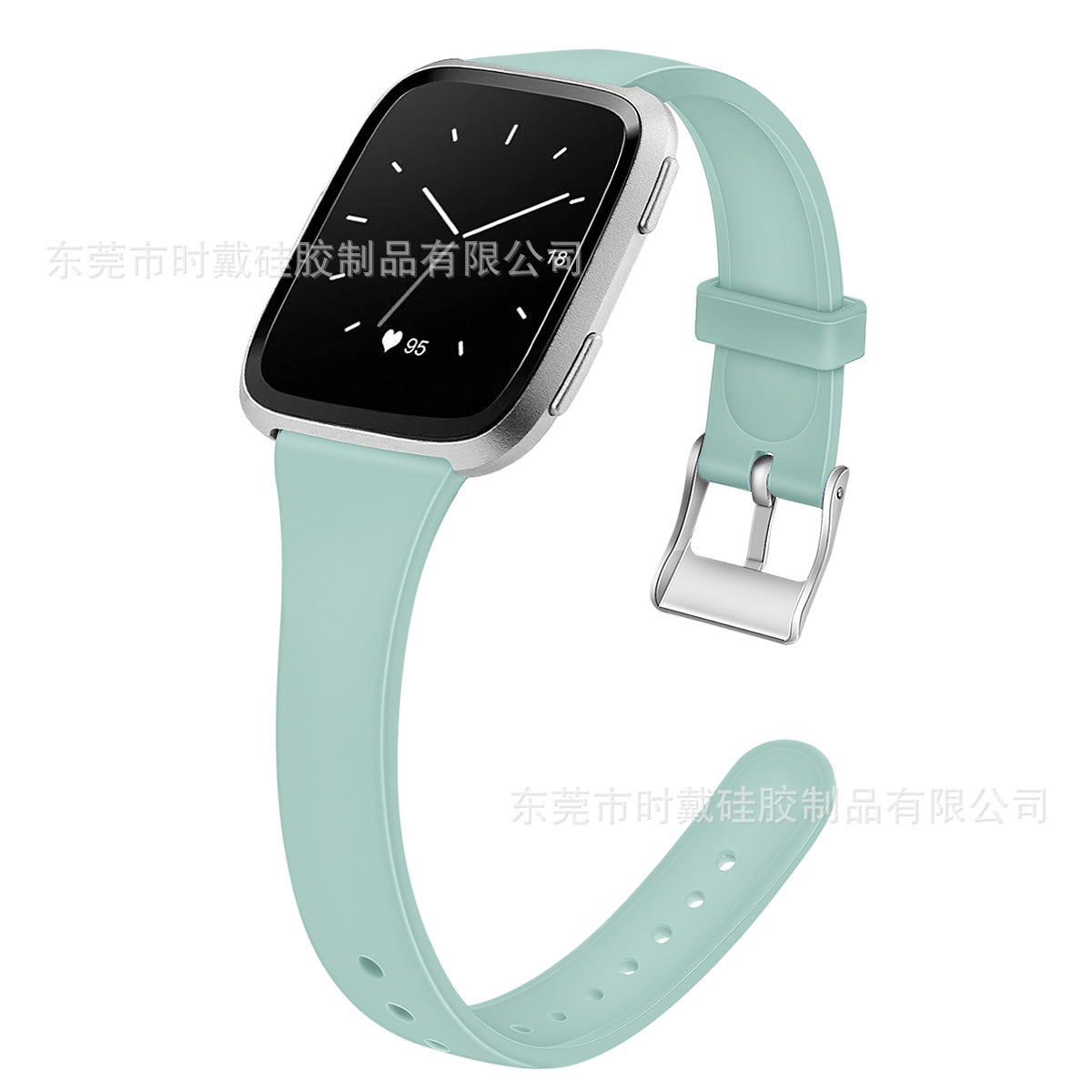 Bracelet en silicone Smart Watch Shrink Silicone Solid Color Watch Band