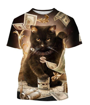 T-shirt homme 3D animal imprimé