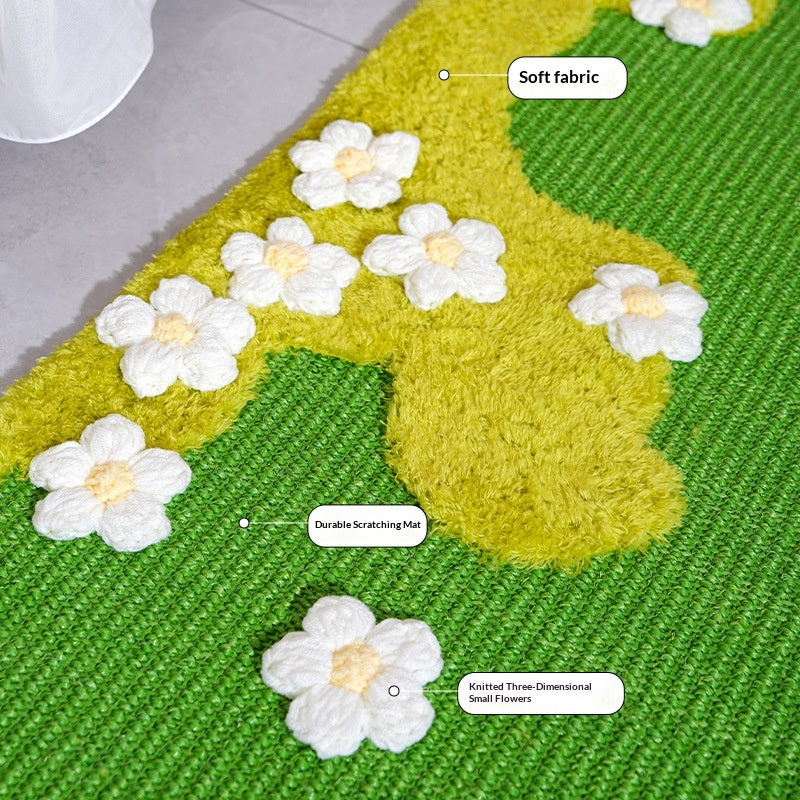 Sisal Rug Résistant aux égratignures et preuve d'usure idéale comme un lit ou tapis de canapé pour les propriétaires de chats