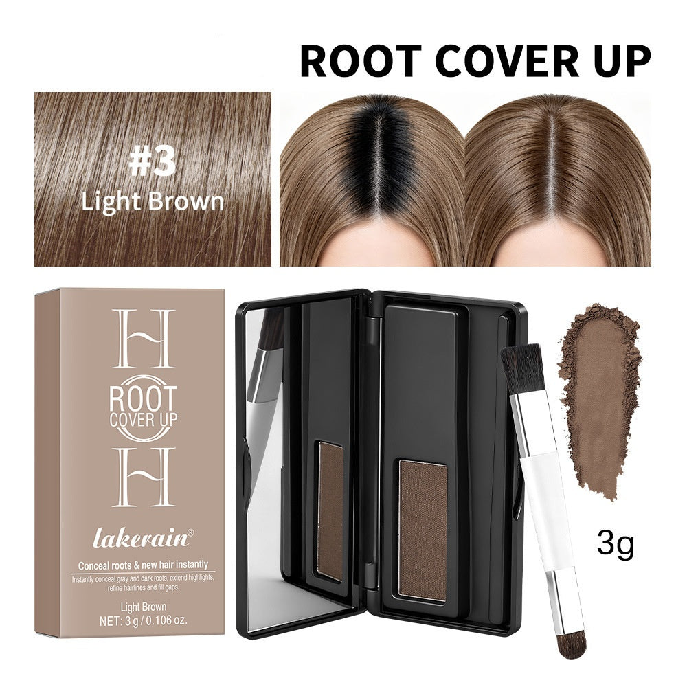 Palette de Contour de Cheveux Poudre de Coiffure Double Couleur Poudre de Contour