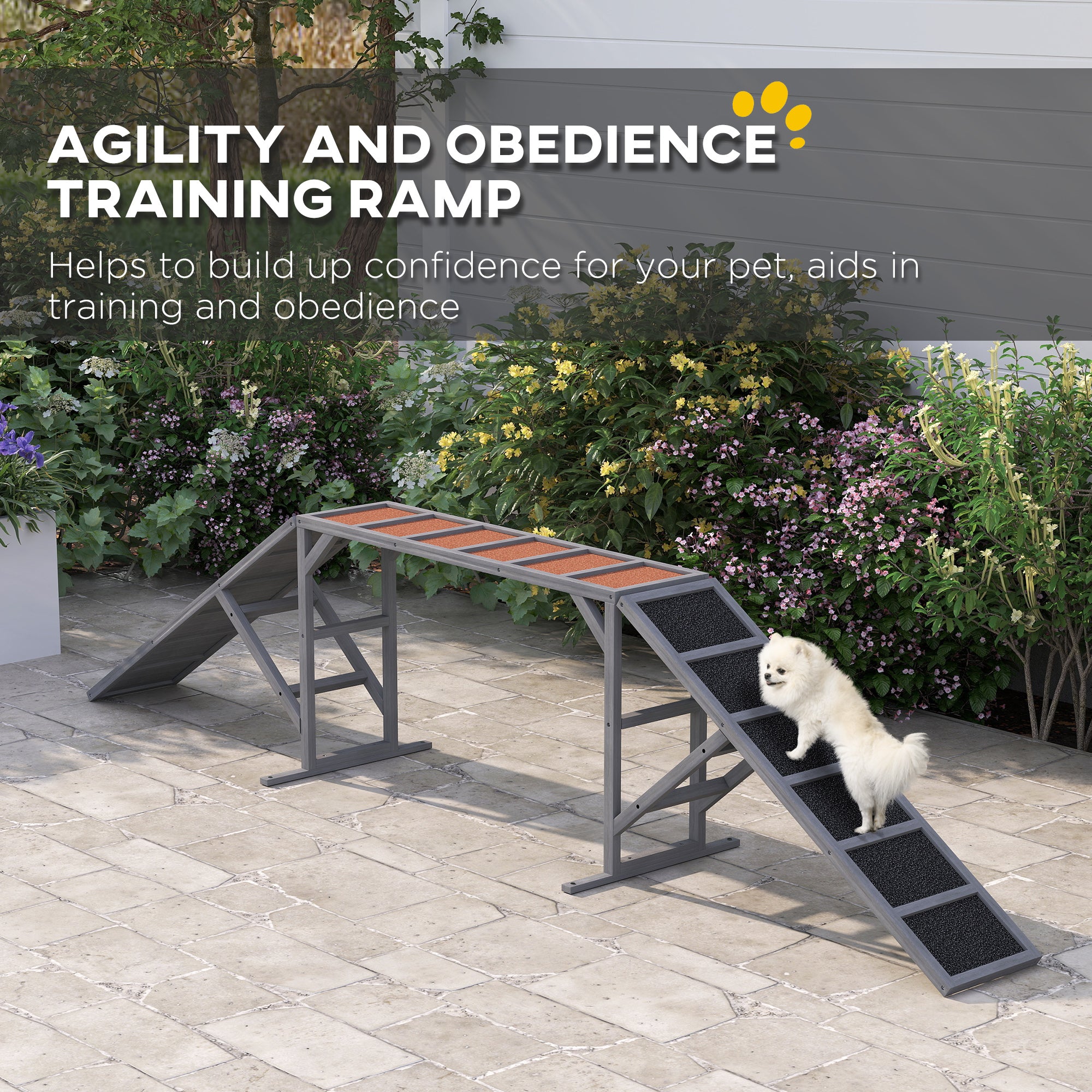 Ramp d'équipement d'agilité de chien avec barre de sécurité