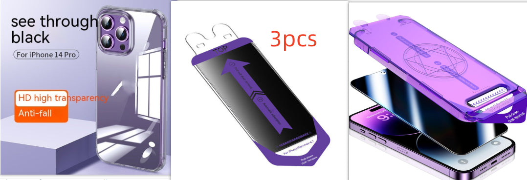 Protecteur d'écran de téléphone mobile transparent et boîtier de téléphone mobile