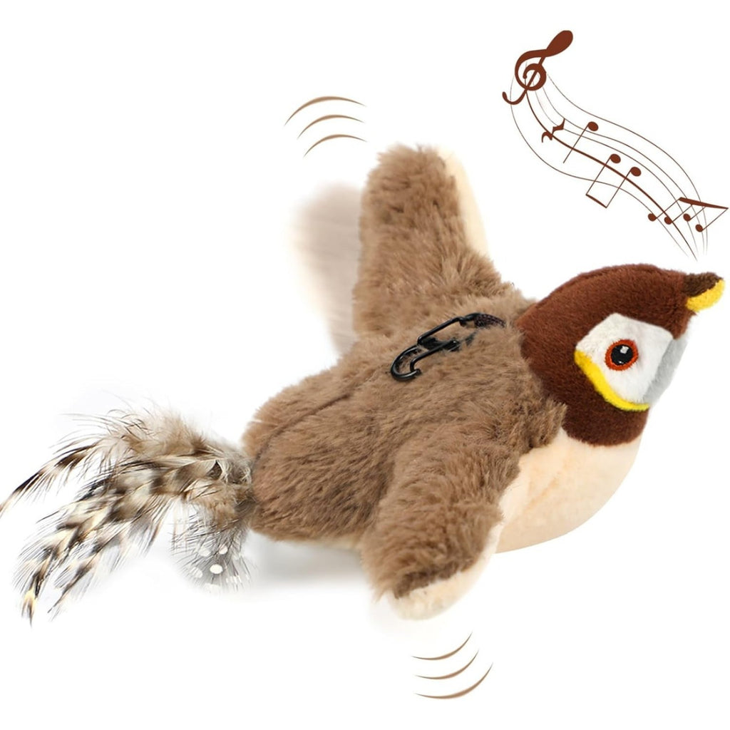 Jouet chat électrique TGFIX Bird pour self-play - Jouet chat automatique interactif avec Catnip