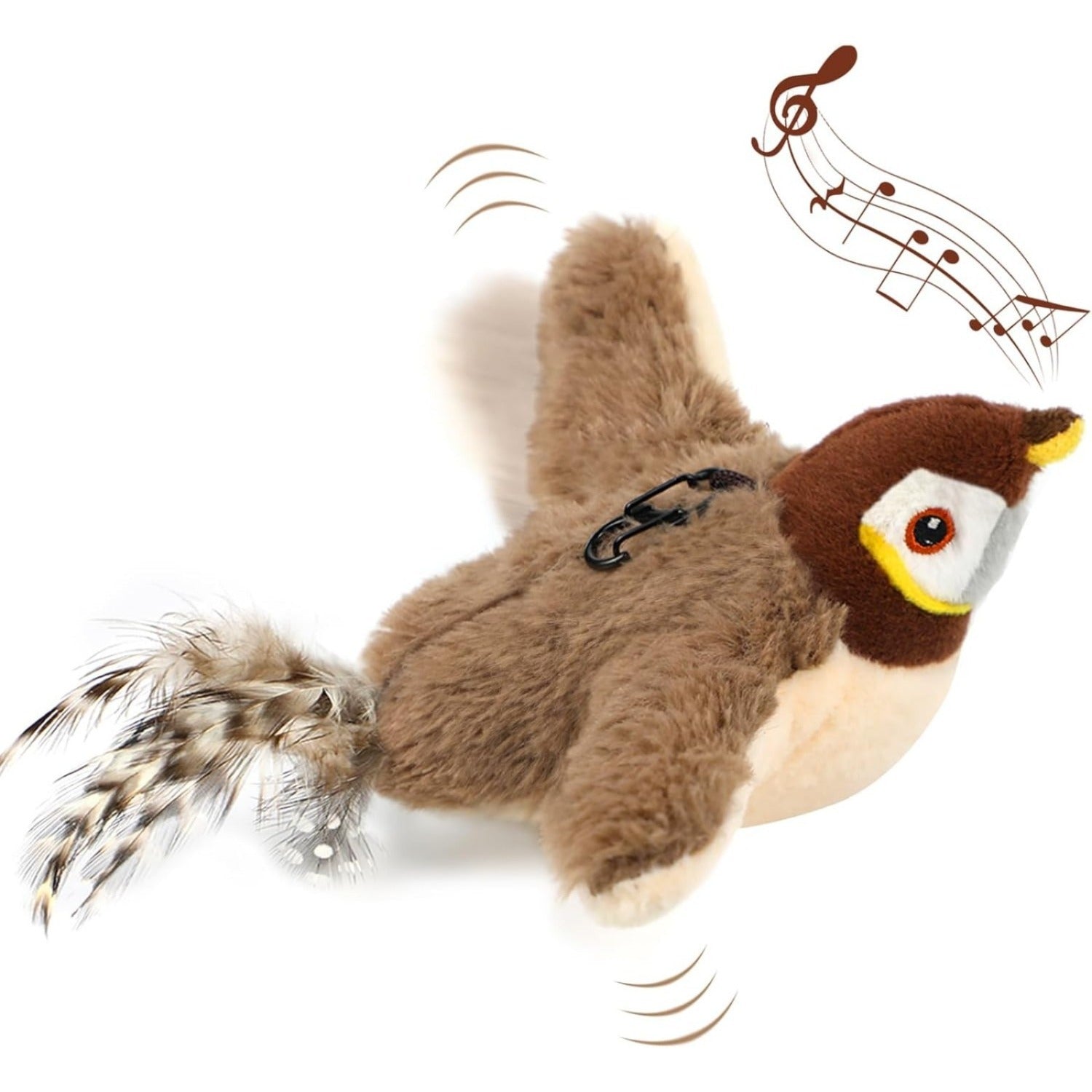 Jouet chat électrique TGFIX Bird pour self-play - Jouet chat automatique interactif avec Catnip