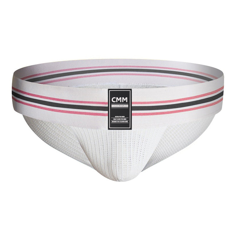 Sous-vêtements sport arc-en-ciel haute coupe ultra large pour hommes