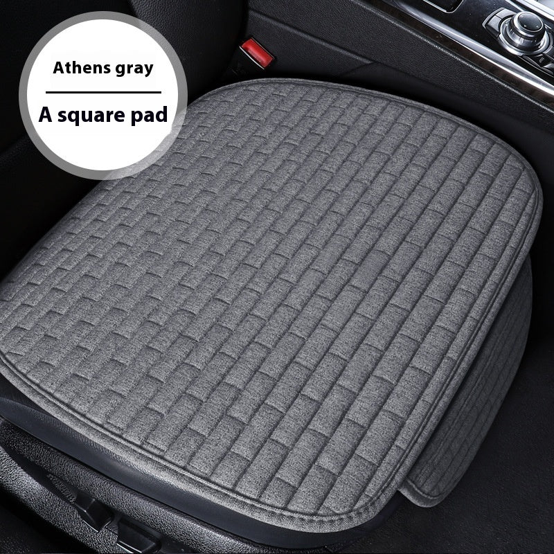 Coussin de siège de voiture en lin Plaque de protection de trois pièces