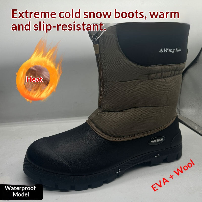 Bottes de neige en laine extérieure pour bottes de travail isolées par temps froid