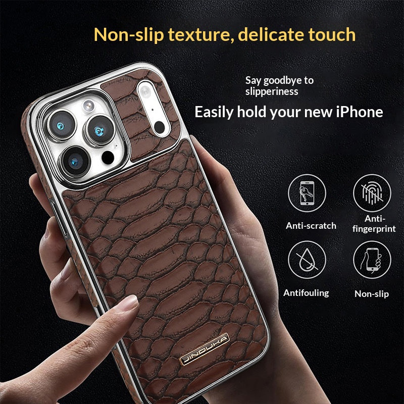 Leather véritable avec snake-pattern Design Léger-luxe Business Style Case pleine enveloppe