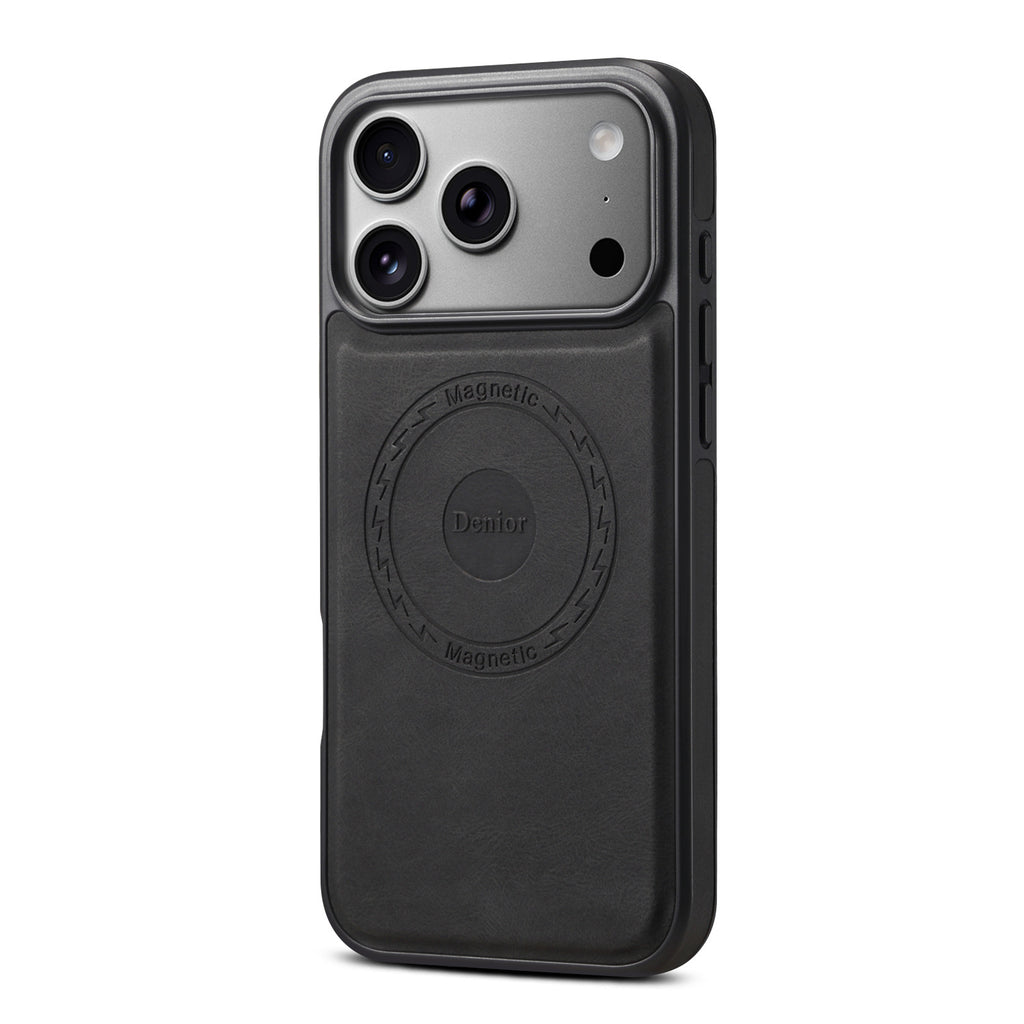 Protecteur de boîtier de téléphone magnétique à texture peau