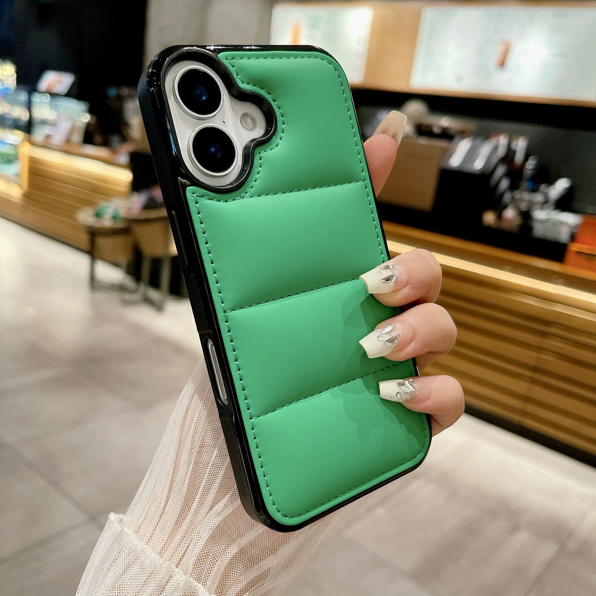 Mode Macaron Premium Jacket down Case téléphone