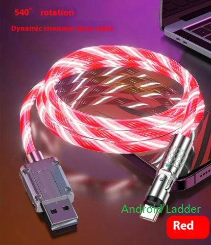 Colorful Cheval Racing Light Car Atmosphère Fil de charge Super rapide