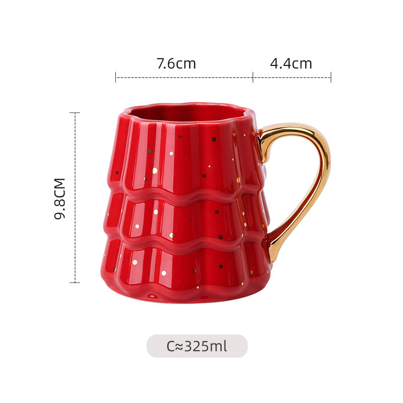 Set de cadeau en céramique de luxe de l'arbre de Noël