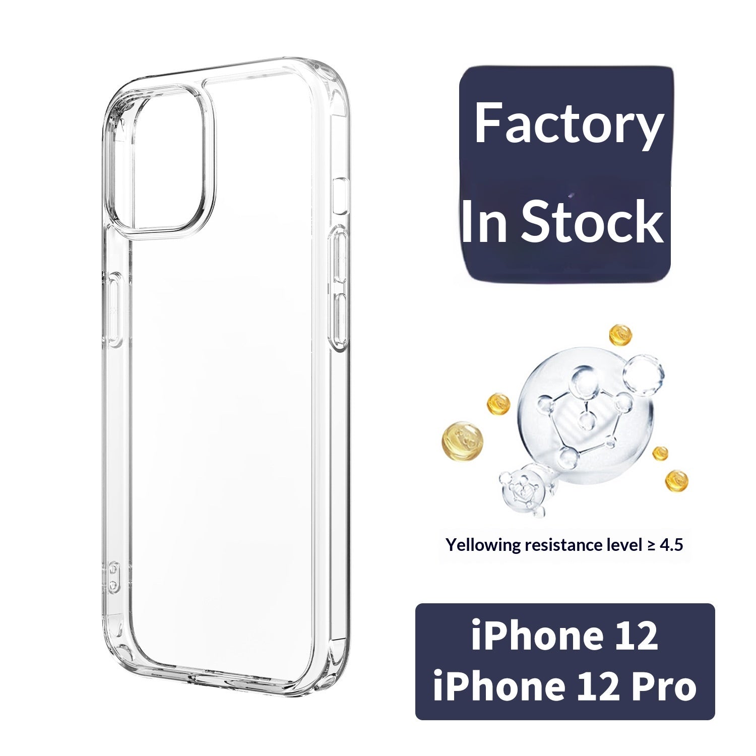 Corps complet transparent Drop preuve téléphone Case