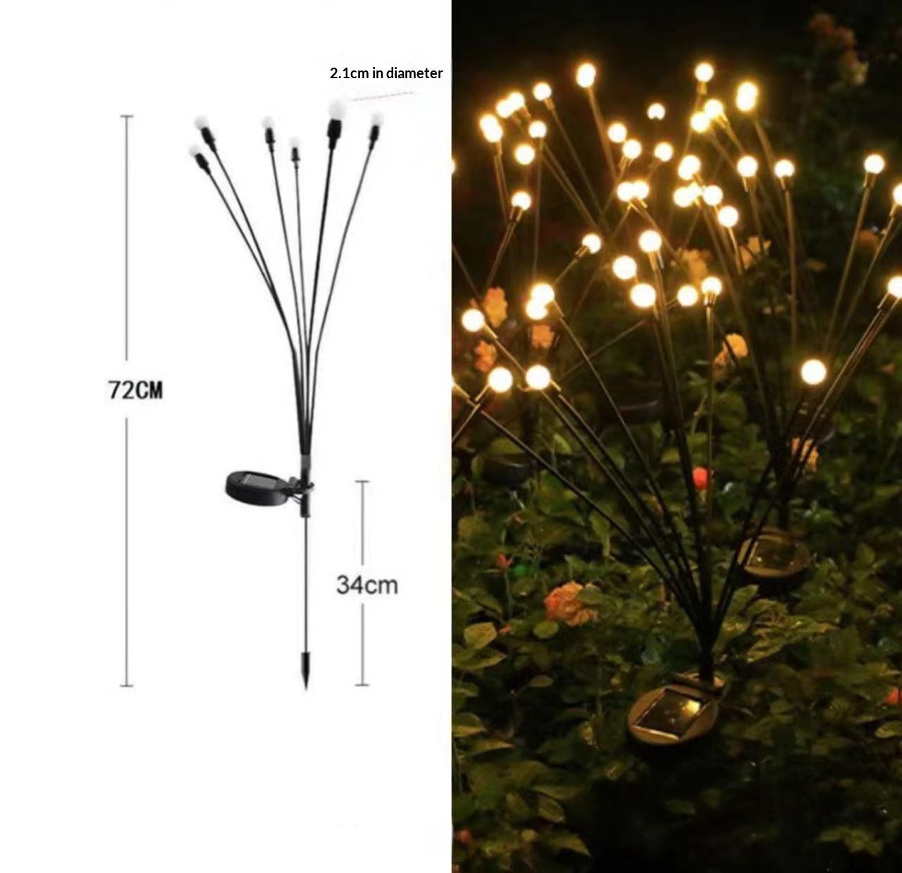 Lumière ambiante de la cour extérieure à énergie solaire