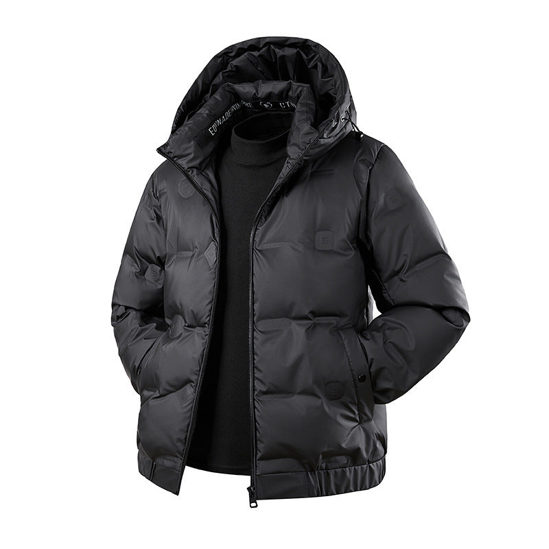 Manteau à capuche casual d'hiver pour hommes