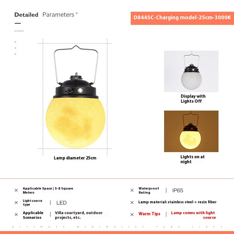 Solar Couryard Outdoor Waterproof Lampe Lune