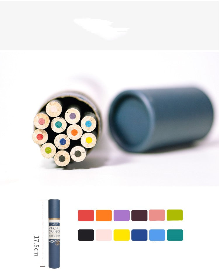 Poterie Sous-glaces Couleur Pencil Eau soluble Pencil Dessin Blanc
