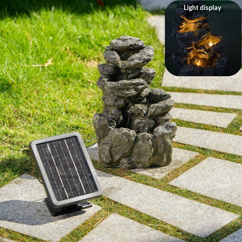 Réservoir de poisson solaire écologique Rockery