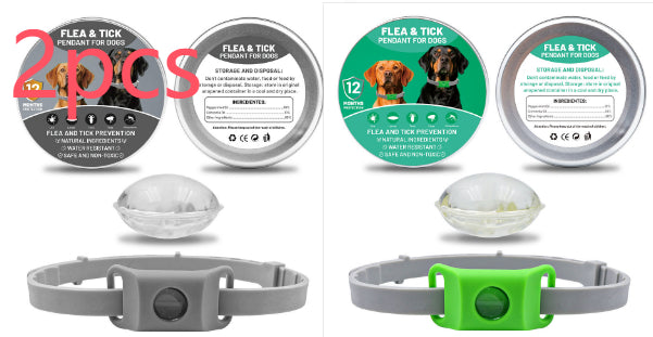 Suit de la capsule de collier de bouton d'insectifuge pour animaux de compagnie