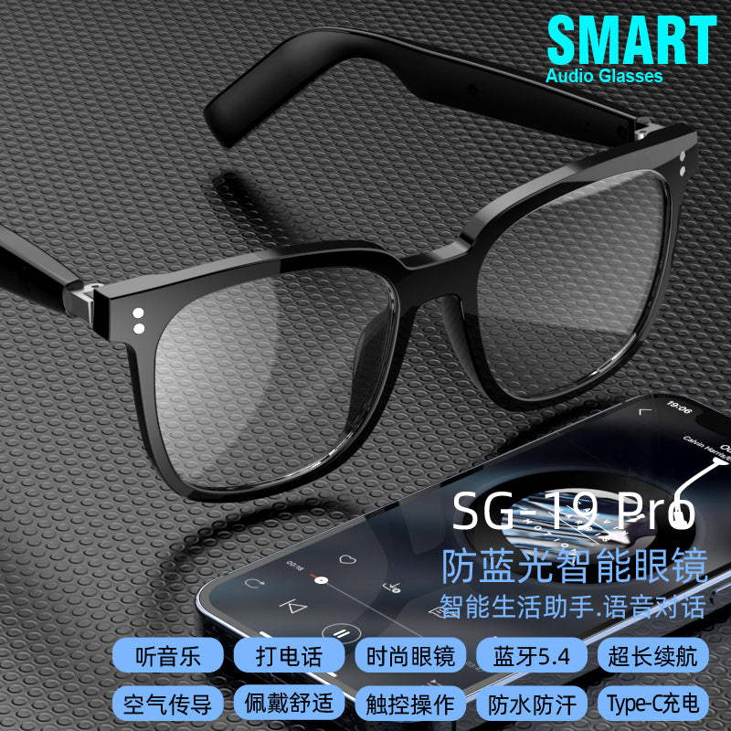 Smart Glass Smart Eyewear Étape dans le monde Verres résistants aux UV haute définition HIFI S