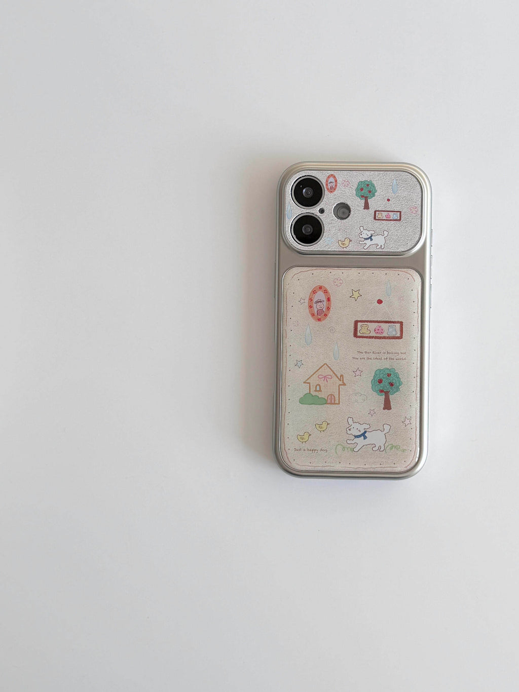 Cas téléphoniques avec des illustrations douces et amusantes