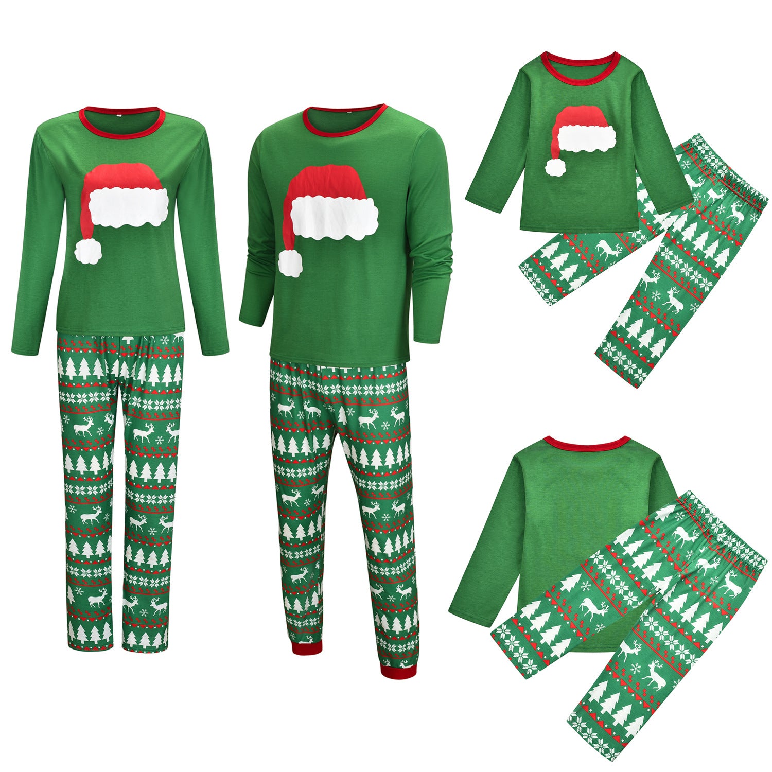 Set de pyjama de Noël en coton pour la famille