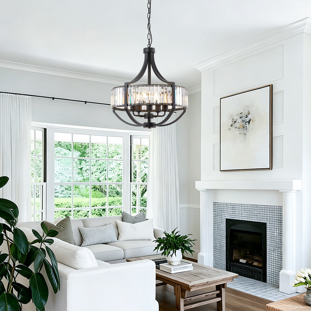 Chandeliers en cristal 20" pour salle à manger