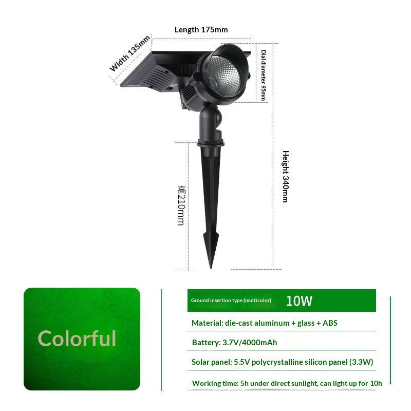 Ultra-bright Waterproof Outdoor Solar Powered Lawn Stake Landscape Light