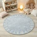 1pc ABCDEFG Lettres Tapis rond