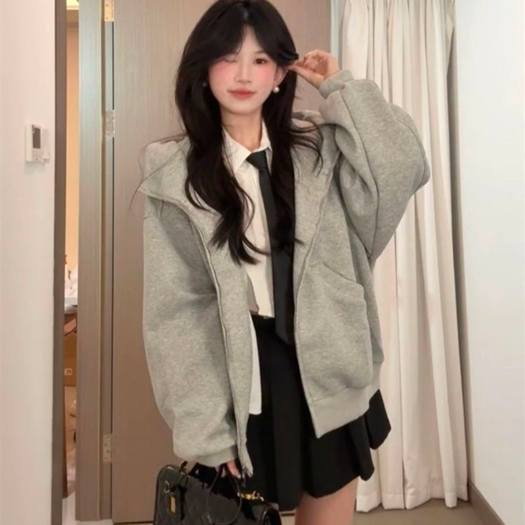 Manteau à capuchon de style américain pour femmes Automne