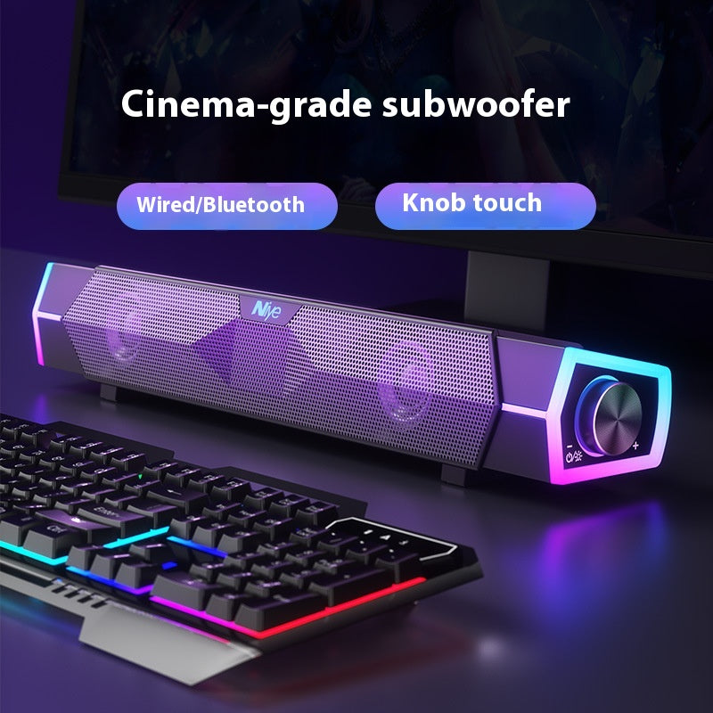Haut-parleur Bluetooth Dual Speaker Subwoofer Theater Level Surround Computer Speaker