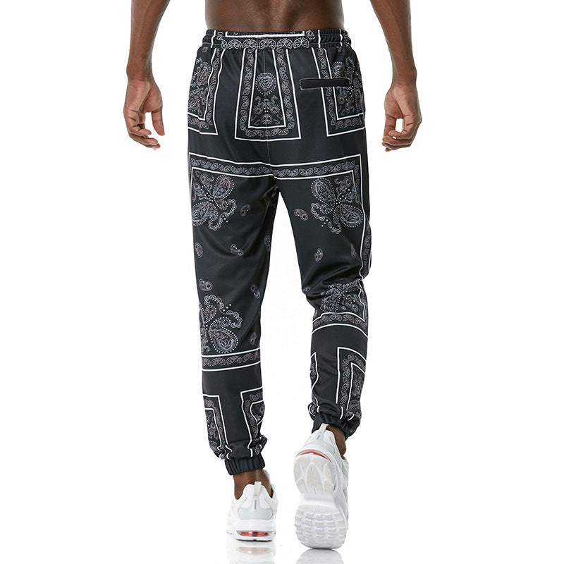 Pantalons de jogging retro imprimés Pantalons à pantalons occasionnels