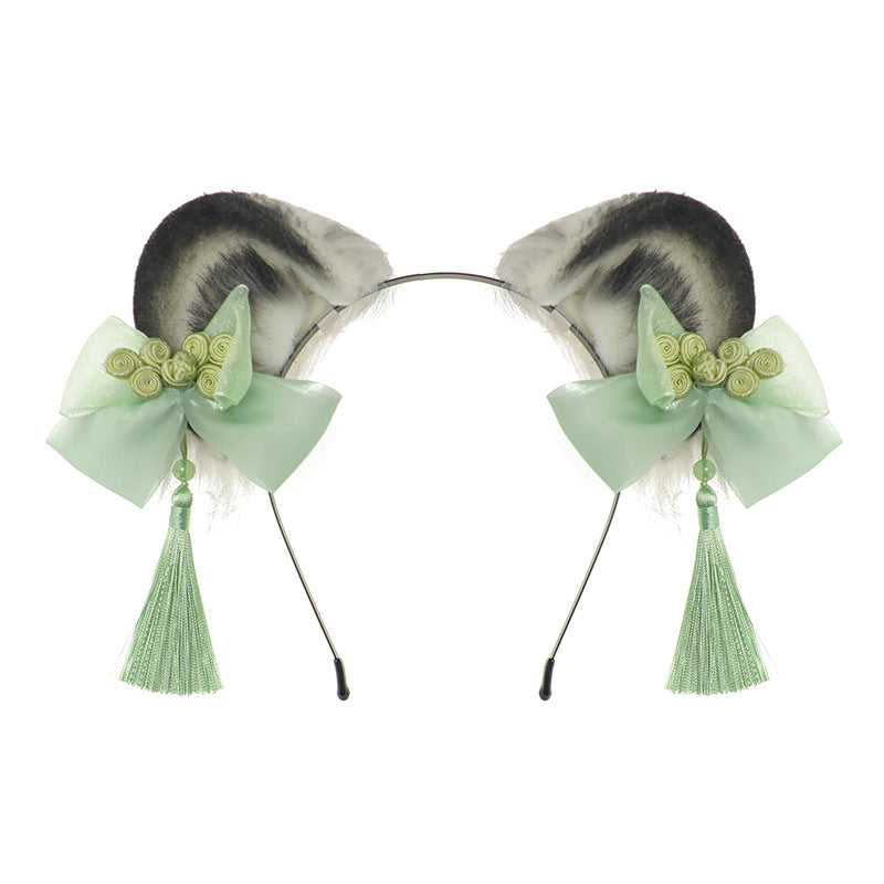 Style ancien Han vêtements chinois Tassel Lolita style chinois Panda animaux oreilles bande