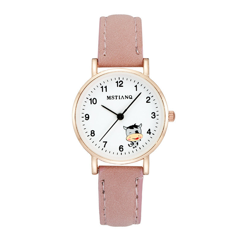 Imperméable Coréen mignons petites amies Pointer Cartoon Montre électronique Quartz