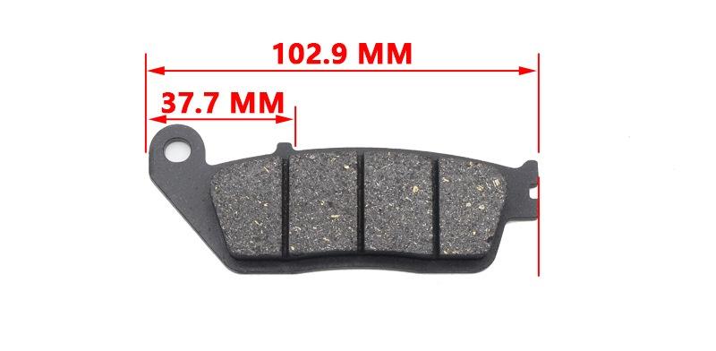 Plaquette de frein de moto FA142 Matériel de friction semi-métal