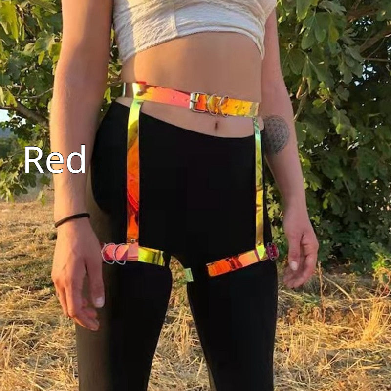 Anneau de jambe et accessoires de ceinture colorés