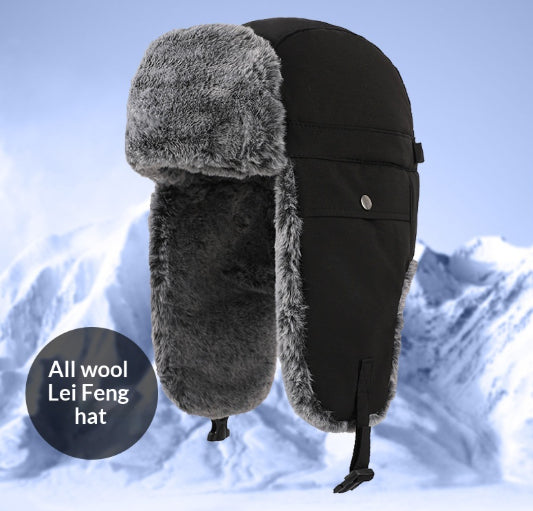 L'hiver des hommes à l'épreuve du vent protéger l'oreille en plein air Lei Feng Cap
