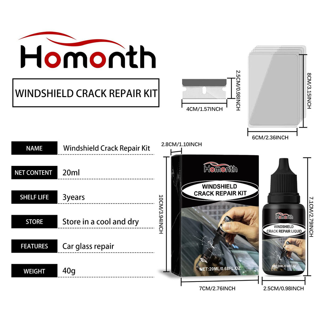 HOMONTH Automotive Windshield Glass Repair Liquide