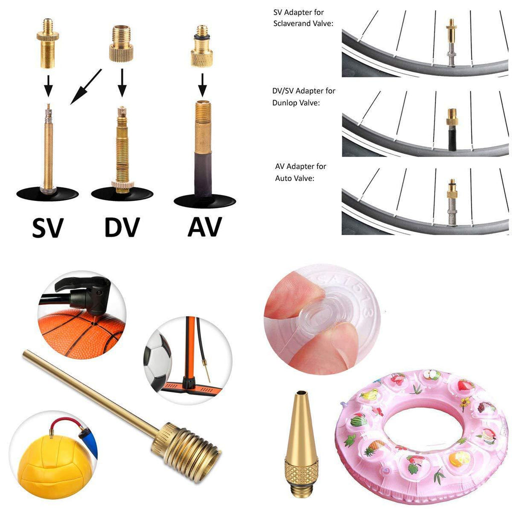 Fenêtre de voiture Adaptateur de valve de vélo DV SVAV 24PCs Adaptateur de valve de vélo