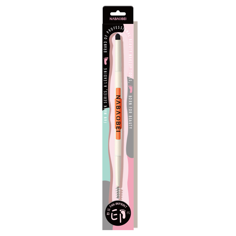 Brosse de maquillage en bobine de mélange de cils à double extrémité