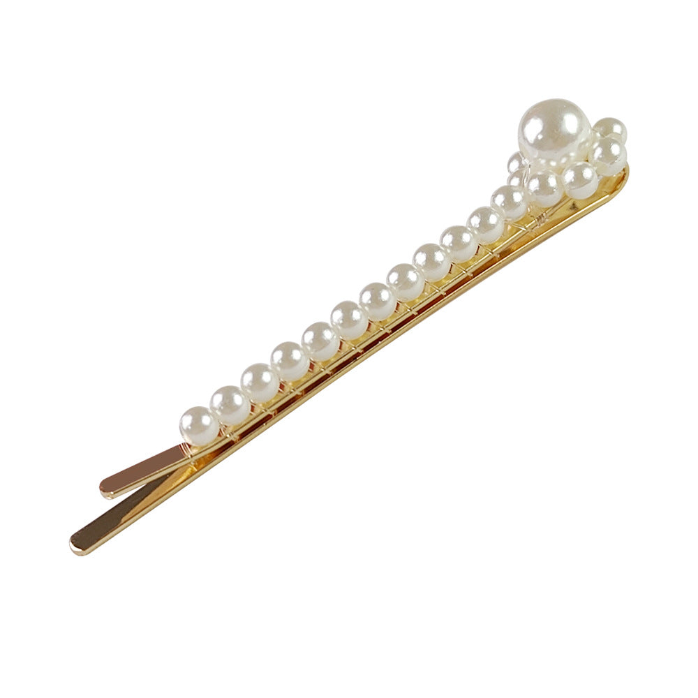 Accessoires pour cheveux Barrettes de perle Updo BB Clip épingle à cheveux rayé Fil de pêche tissé à la main H