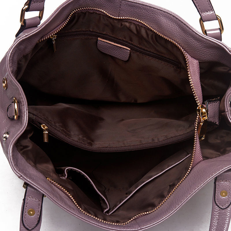 Cuir véritable Sac à épaule polyvalent de grande capacité