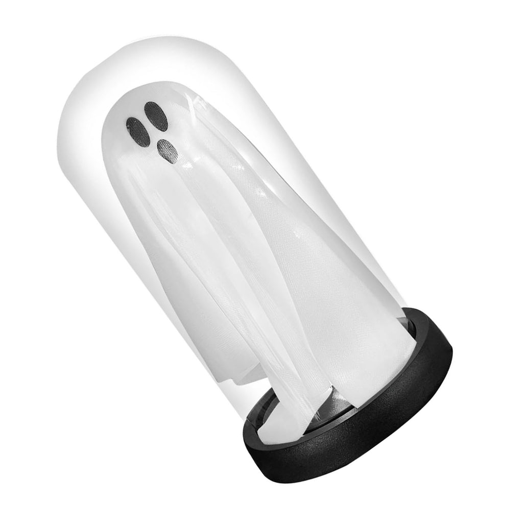 Light Up Ghost En verre Cloche LED Lighted mignon Ghost Tabletop Ornement pour la maison intérieure Ho