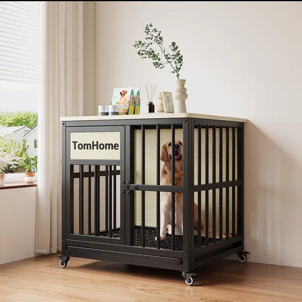Crate de chien renforcé intégré et Kennel style Villa