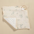 Bite anneau double couche Crêpe Serviette Saliva Baby Doll Square Serviette